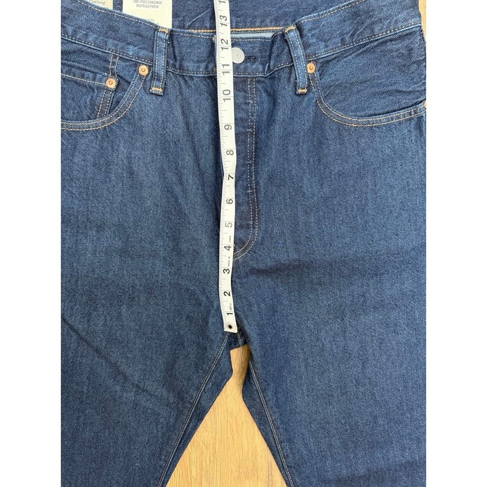 Levi's 501 Original Fit Jeans 32x32 Dark Wash Button Fly NWT - Picture 10 of 10